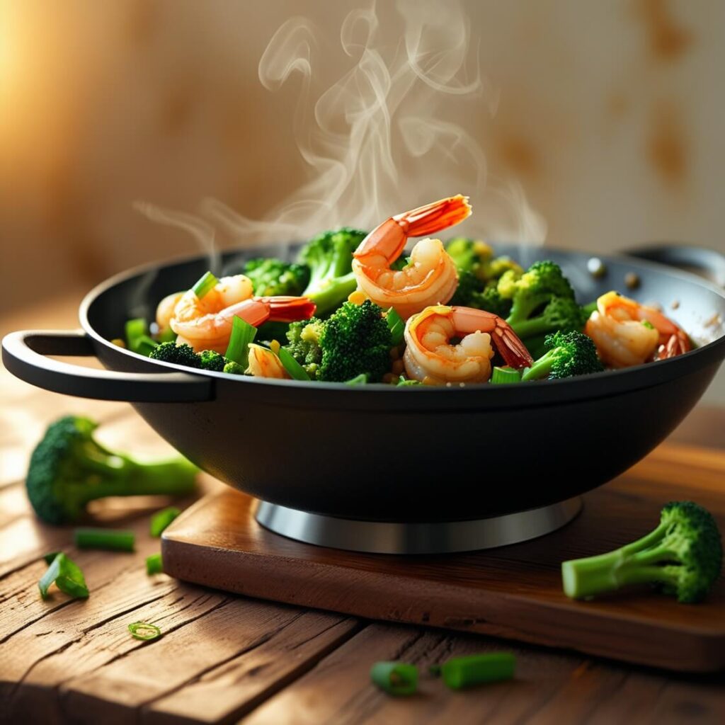  15-Minute Shrimp and Broccoli Stir-Fry