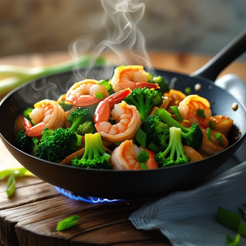 15-Minute Shrimp and Broccoli Stir-Fry