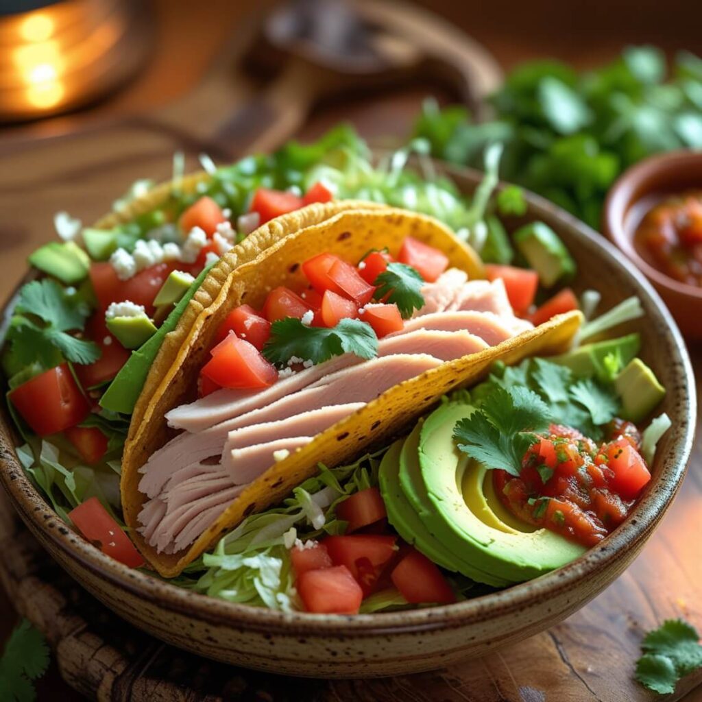 Veggie-Packed Turkey Taco Bowls