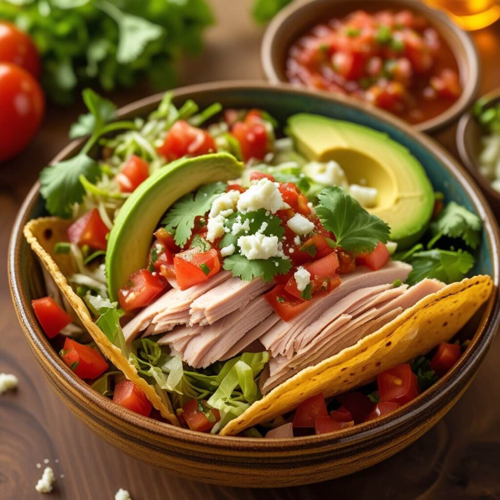 Veggie-Packed Turkey Taco Bowls